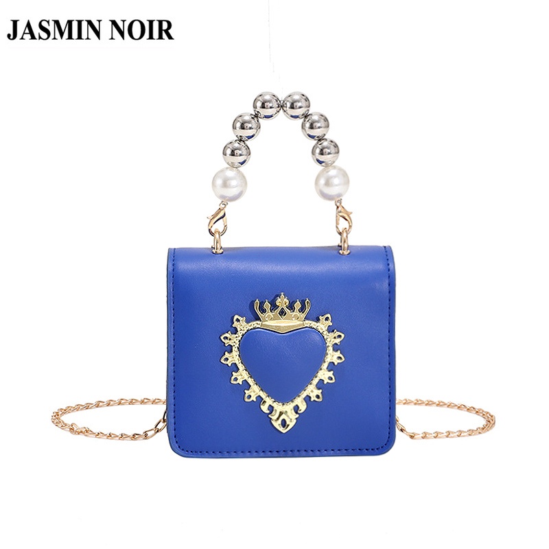 Túi Đeo JASMIN NOIR Chéo Da PU Phối Dây Xích Thời Trang