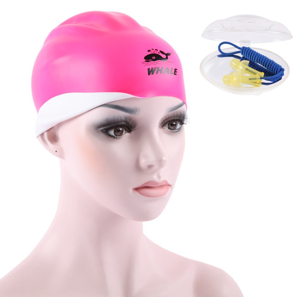 Mũ bơi 3D 2 mặt Whale CAP-1800