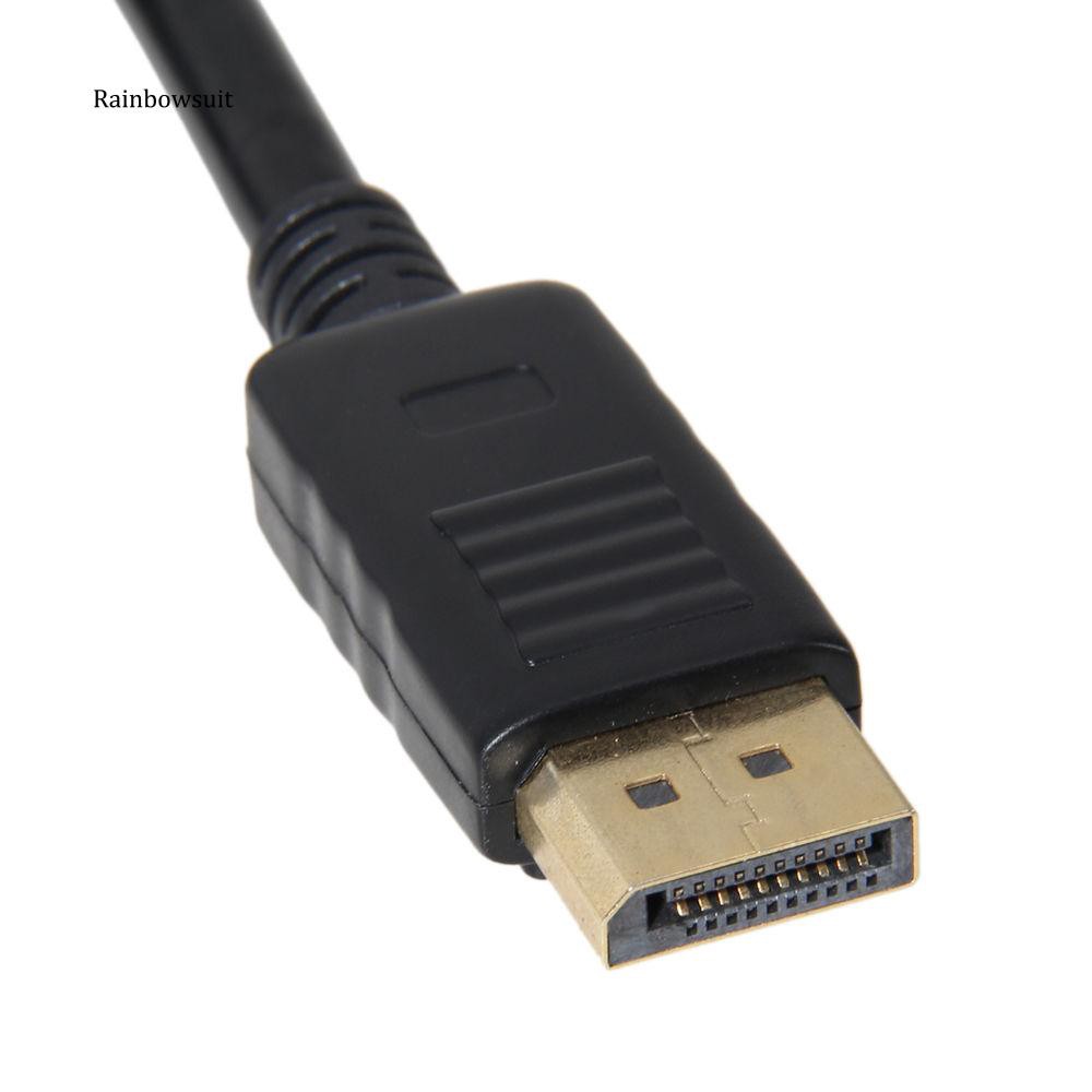 Dây cáp chuyển đổi 1.8M đầu cắm DP sang đầu cắm HDMI cho PC HDTV DV máy tính bảng