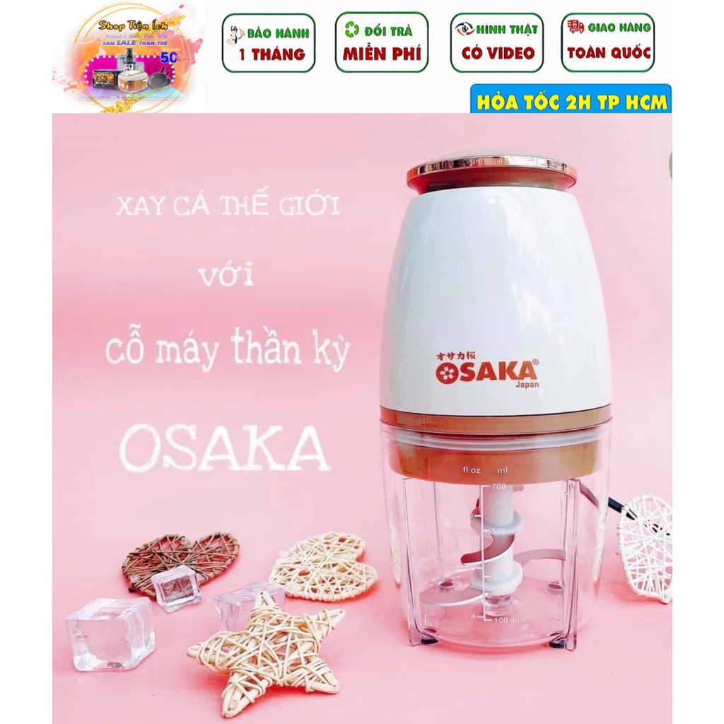 Máy Xay Sinh Tố, Xay Đá, Xay Thịt Đa Năng Cao Cấp Osaka Mẫu Mới  2022 - Dao Siêu Bén