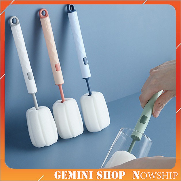 Cây Rửa Cốc Que Cọ Bình Sữa Rẻ bằng bọt biển có thể tháo rời RY177 GEMINI SHOP