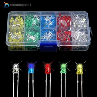 Set 500 Điốt Đèn Led 3mm 5 Màu Chuyên Dụng