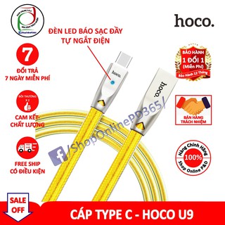 CÁP SẠC NHANH ĐÈN LED TYPE C - HOCO U9