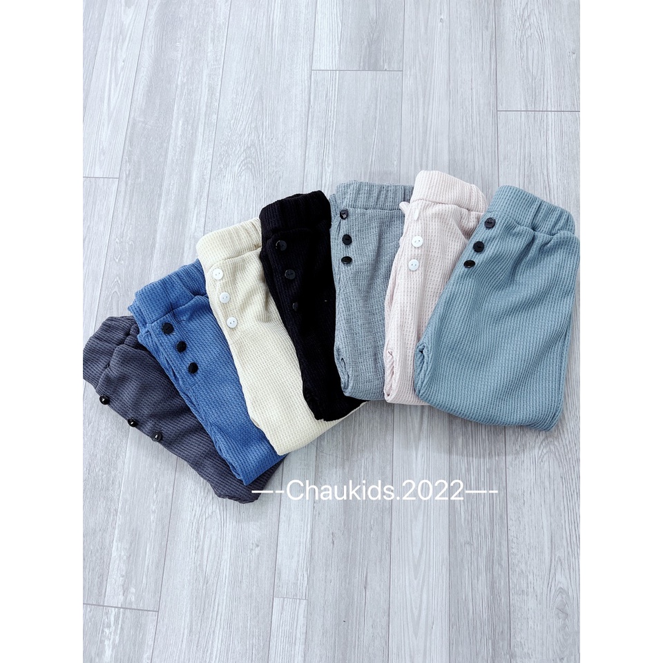 Quần jogger tổ ong 3 cúc bé trai