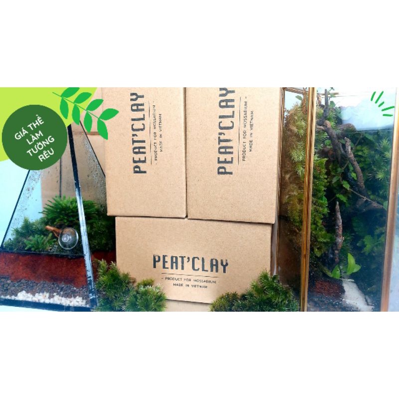 PEATCLAY giá thể làm tường rêu, tiểu cảnh, Terrarium