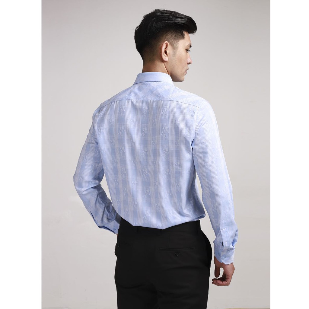 Áo sơ mi nam dài tay họa tiết ARISTINO- trẻ trung- slim -