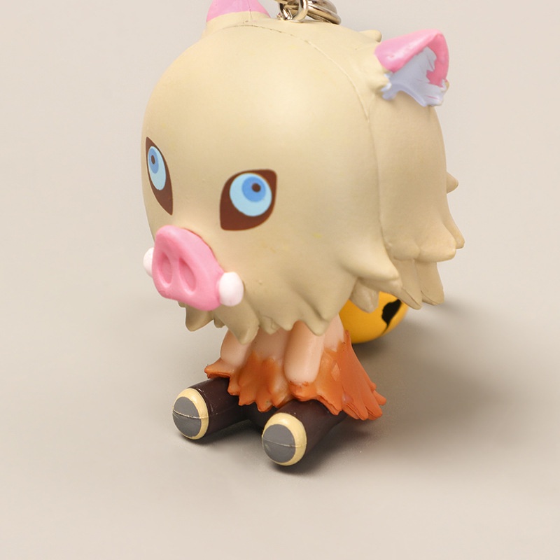 Móc Khóa Hình Búp Bê Tanjiro Nezuko Kyoujurou Kochou Dễ Thương