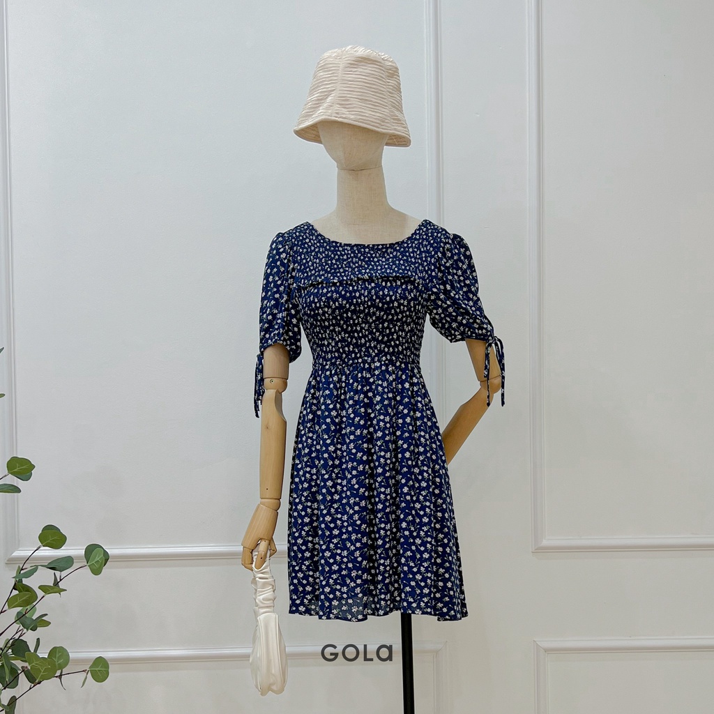 Đầm CATIE - Đầm cổ tròn chun ngực