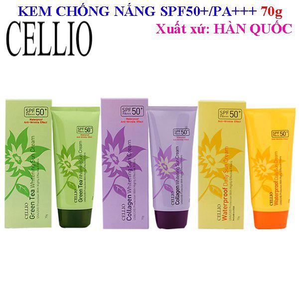 [SUMMER SALE] Kem chống nắng Cellio spf50 (70g)