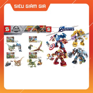 [SIÊU HOT] Lego Xếp Hình Mô Hình Theo Chủ Đề Super Heroes Khủng Long Marvel Minecraft Ninjago Movies SY1341