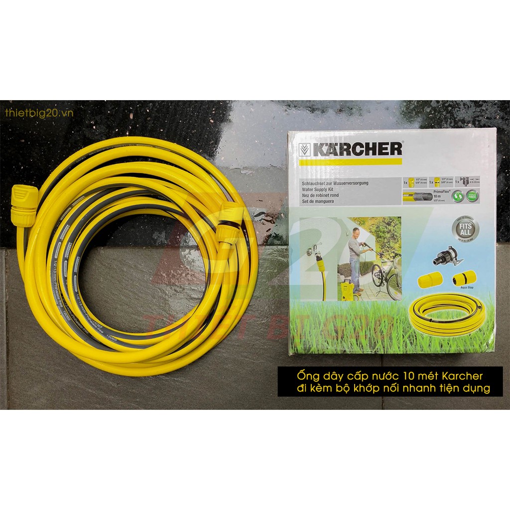 [CHÍNH HÃNG] Ống dây cấp nước Karcher 10M-20M đi kèm bộ khớp nối nhanh tiện dụng ONG10M