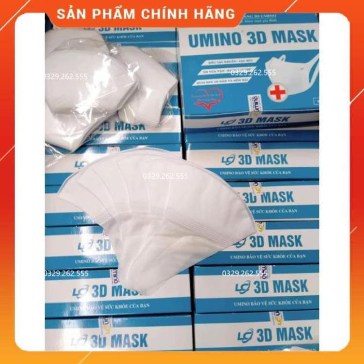 (Chính hãng) Hộp khẩu trang 3D mask công nghệ Nhật 50 cái