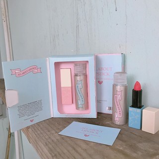 set son matte me gồm hộp và tẩy trang môi