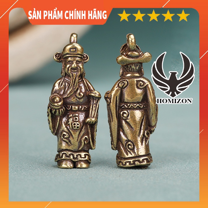 Thần tài,tam đa phú quý,đồ vật trang trí phong thủy,phúc lộc thọ nhỏ gọn móc treo chìa khóa,đồ để bàn mạ đồng,tượng đông