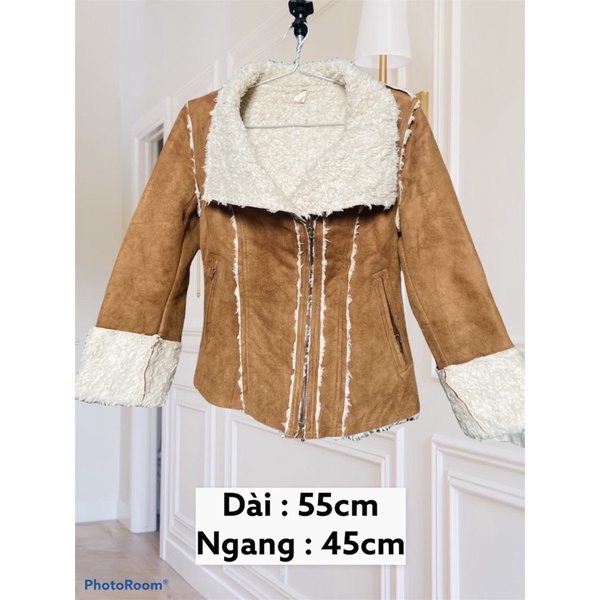 ÁO DA LỘN LÓT LÔNG 2HAND