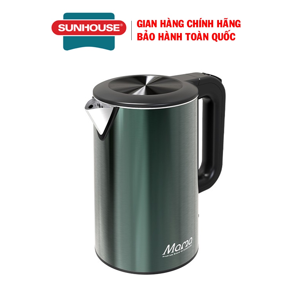 Ấm siêu tốc 3 lớp Sunhouse Mama SHD1389, Công suất 1850W, Dung tích 1.8 Lít, Chất liệu Inox 304, Bảo hành 24 tháng
