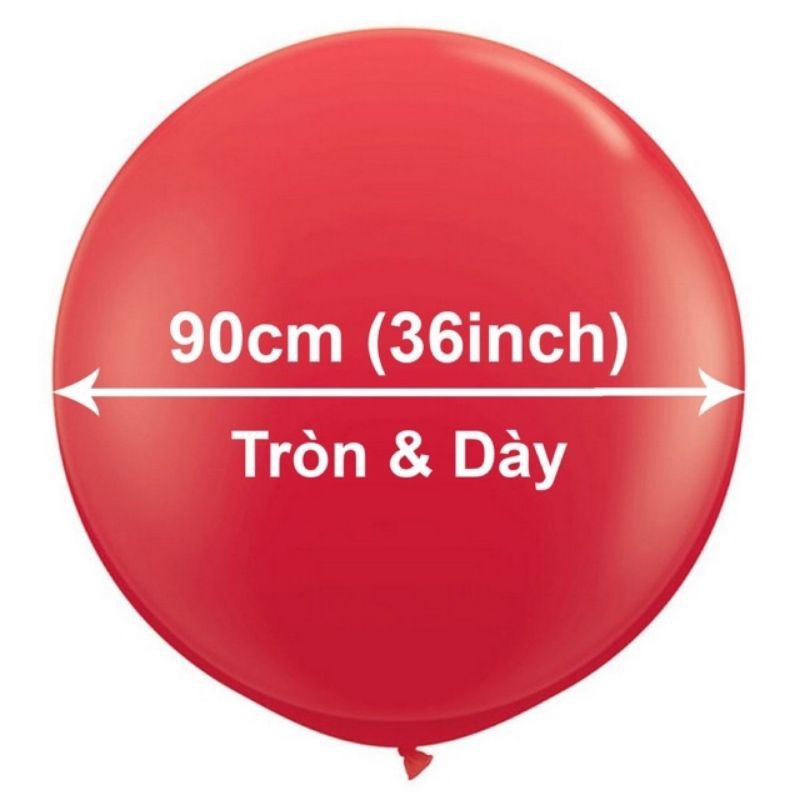 Bóng Bay Siêu To Khổng Lồ Size Đại Đường Kính 90cm( 36 inch) Thái Lan đủ màu Bóng Bay Trang trí, Bong Bóng Siêu To Khổng