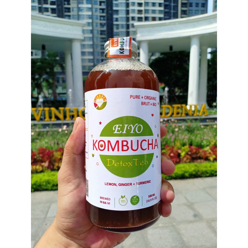 Trà EIYO KOMBUCHA DETOX TEA - Thanh lọc cơ thể, giảm cân, được lên men thủ công Truyền thống tại Núi Ba Vì.