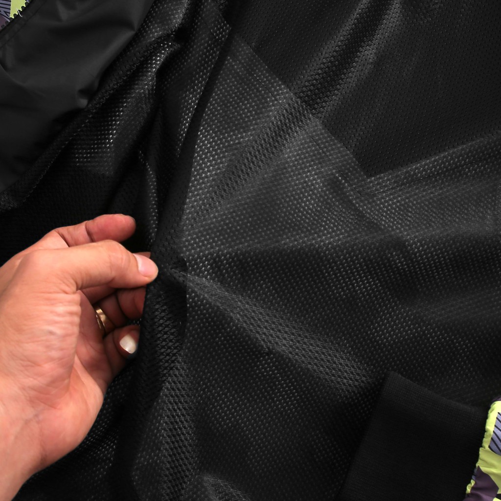 Áo khoác nam hoạ tiết FOFAS có nón, kiểu dáng thể thao, chất dù xịn may 2 lớp