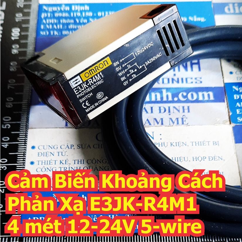 Cảm Biến Khoảng Cách quang Phản Xạ E3JK-R4M1, 4 mét, 12-24Vdc, 5-wire kde2351