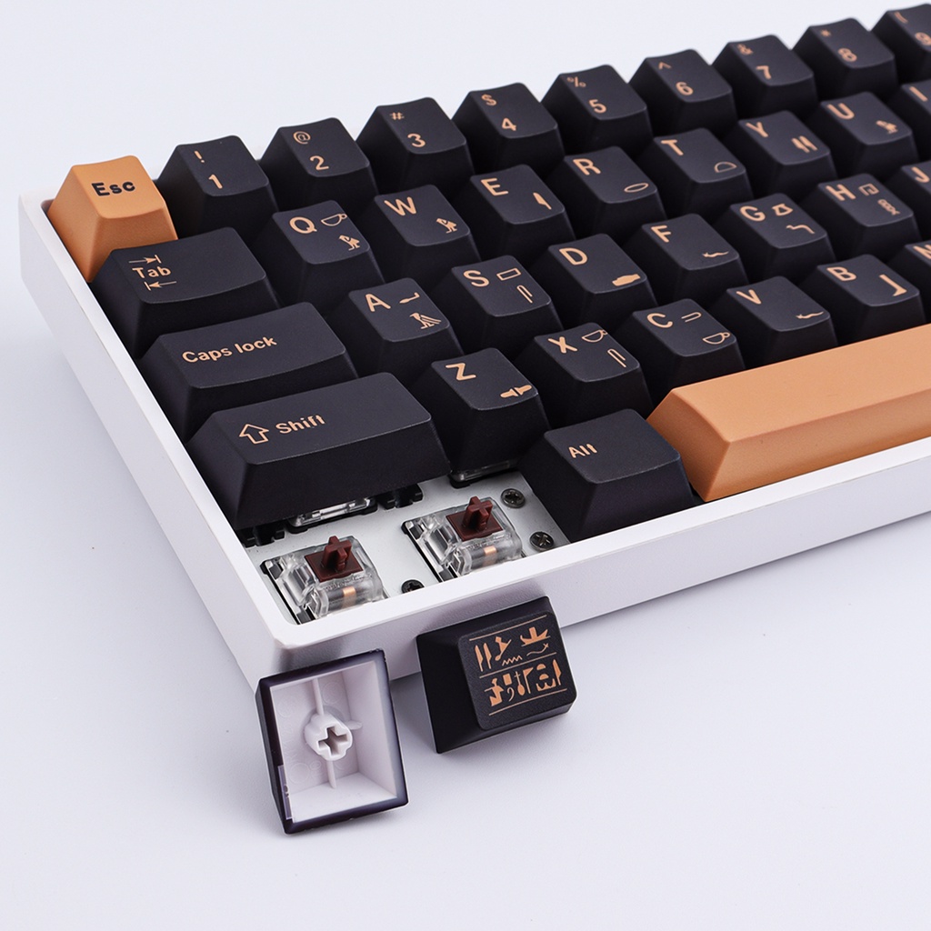 GMK Pharaoh PBT Keycap 129 phím Cherry Profile DYE-SUB GMK Personalized KeyCaps cho Cherry MX Switch Bàn phím cơ / Bàn phím cơ trò chơi