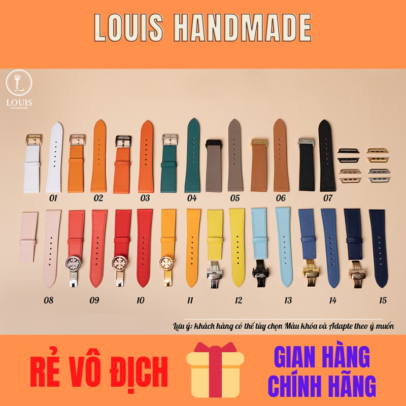 » Dây Da Apple Watch Thời Trang Sang Trọng Khóa Thép 316L » Tương thích tất cả Apple Watch Series SE | 6 | 5 | 4 | 3 | 2