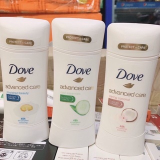 Lăn khử mùi dạng sáp Dove Advanced Care Cleartone 48h loại 74g