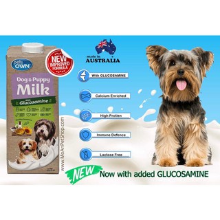 Sữa tươi pets own bổ sung glucosamine cho chó mèo mọi độ tuổi 1l