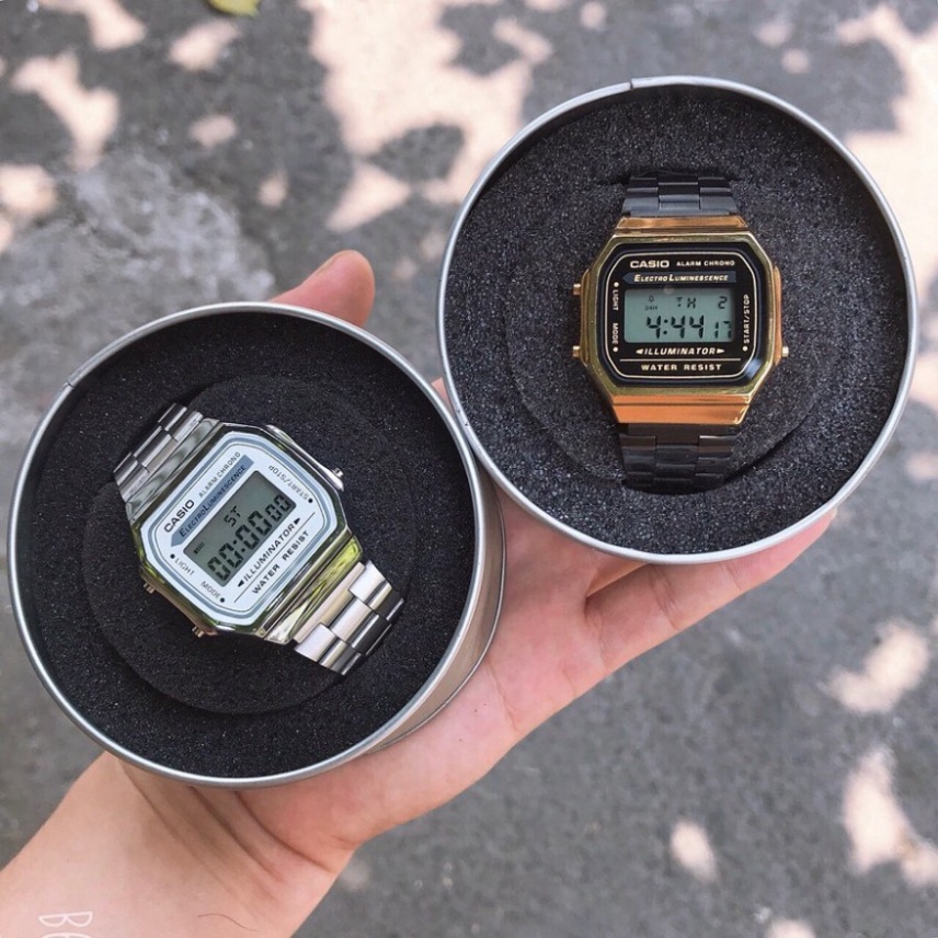 Đồng hồ nam Casio mã hiệu Classic-a168, dây thép không gỉ, không bay màu, có thẻ bảo hành.