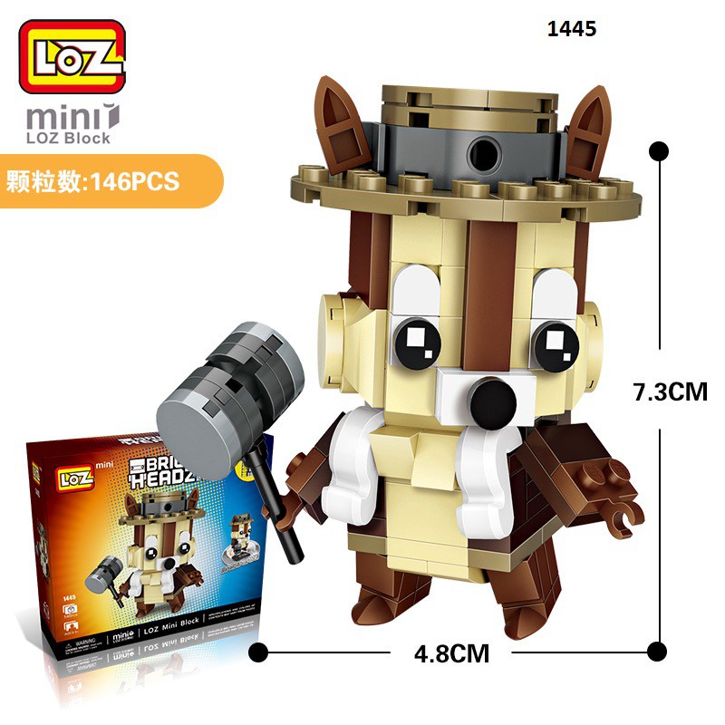 BILEGOX Lego mini Loz-1443-1452 nhân vật hoạt hình NLG0085