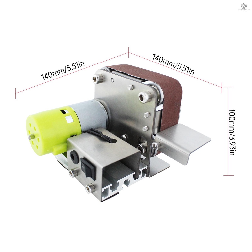 Dây Đai Mini Đánh Bóng 7 Tốc Độ Kèm 10 Thắt Lưng Cho Gỗ/Kim Loại