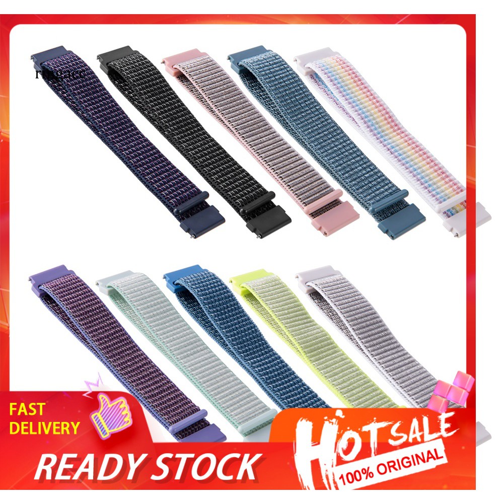 Dây Đeo Chất Liệu Nylon 22mm Dành Cho Đồng Hồ Ticwatch Huawei Gt Active