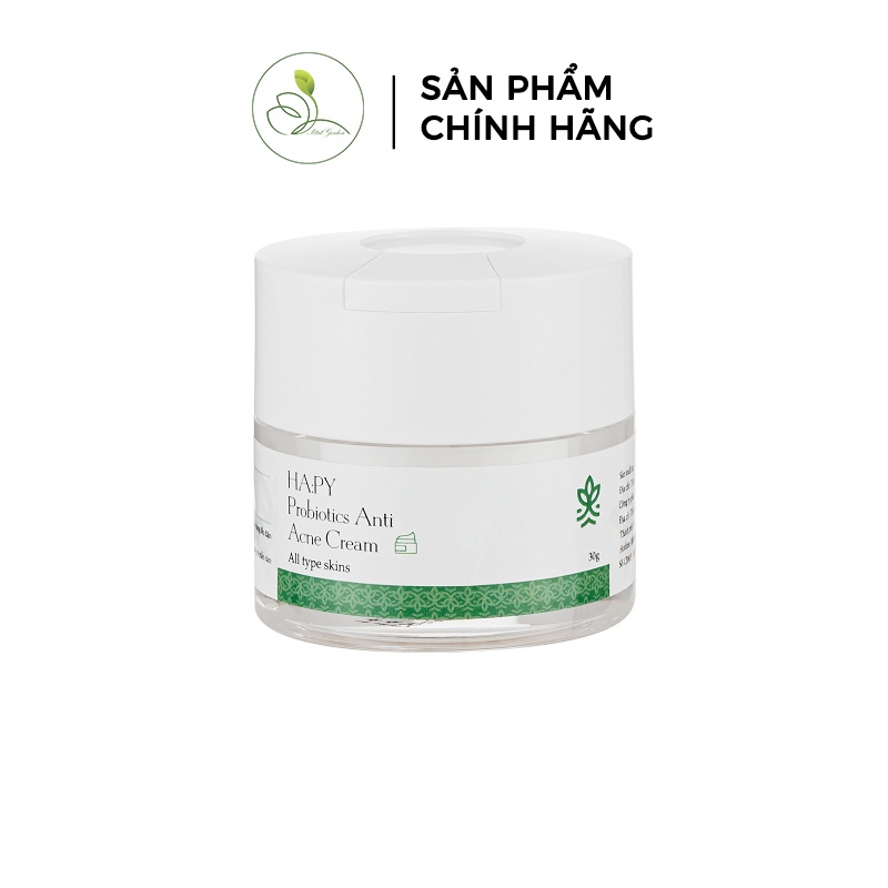 Kem dưỡng phục hồi cân bằng hệ vi sinh ha:py minigarden PROBIOTICS ANTI ACNE CREAM 30g PV1029