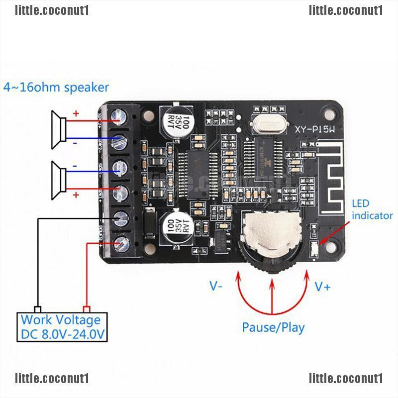 Bảng Mạch Khuếch Đại Âm Thanh Bluetooth 15w 12v / 24v