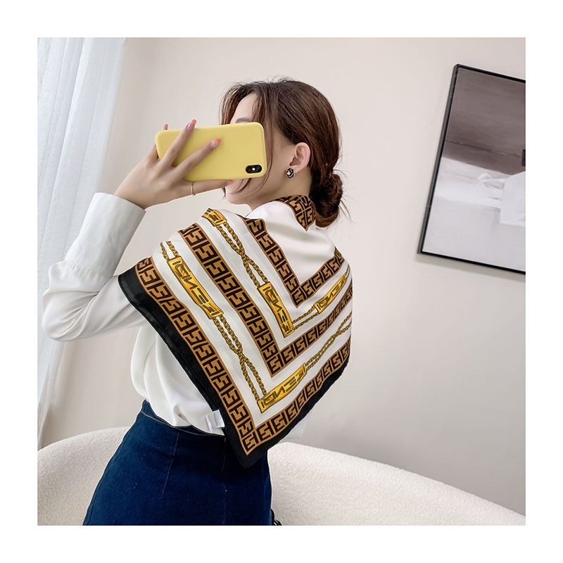 Khăn choành cổ lụa size 90x90cm đa năng quấn áo - Khăn turban