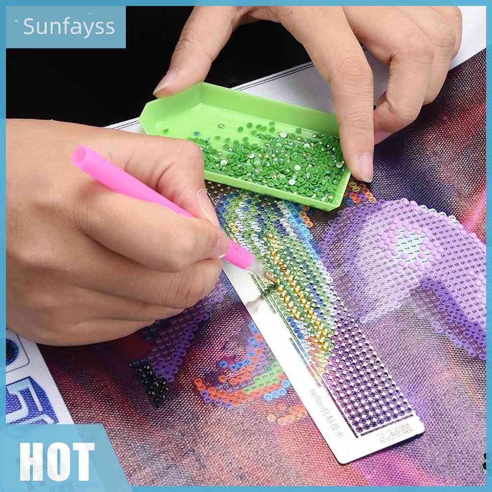 Thước Tròn Hình Vuông Dùng Làm Tranh Đính Đá DIY