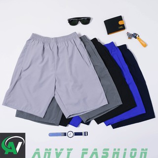 Quần short gió quần đùi thể thao phù hợp tập gym chạy bộ mặc ở nhà. Chất liệu vải gió thoáng, nhẹ, không nhăn
