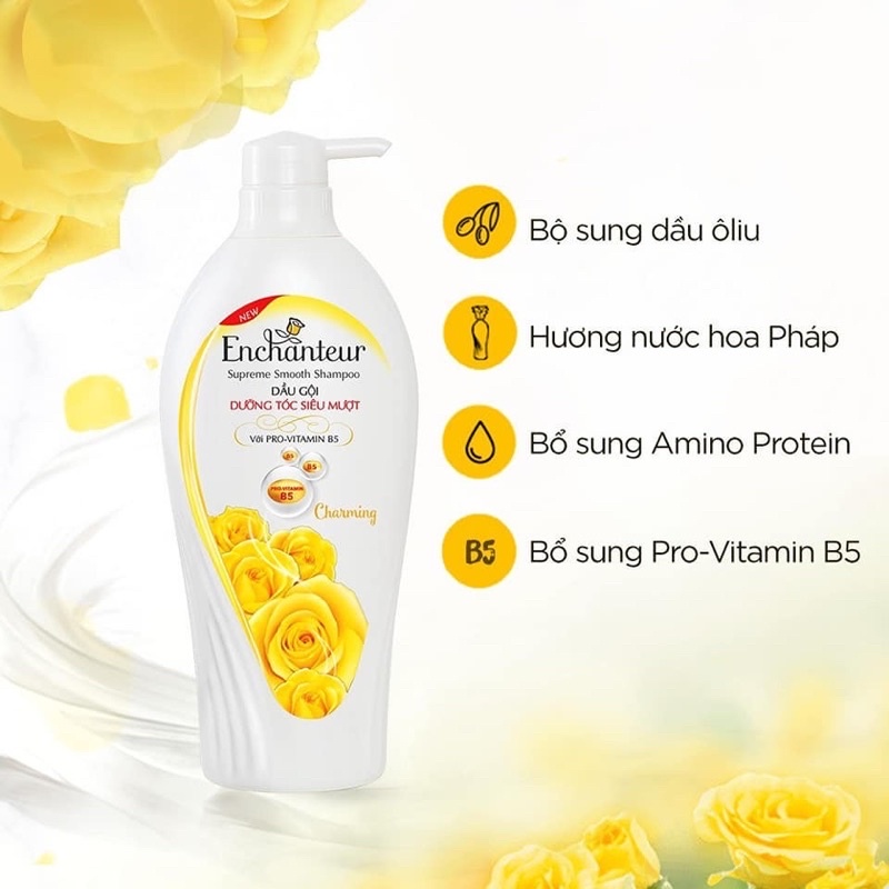 Dầu gội Enchenter 650ml - dầu gội hương nước hoa pháp