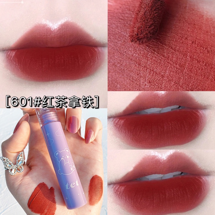 Son Môi Nhung Lì Thiết Kế Vỏ Hình Chú Gấu Dễ Thương