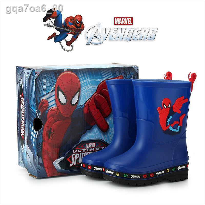 (Date mới)Giày đi mưa dành cho trẻ em Disney giày đi mưa ống giữa mới giày nước nam giới và phụ nữ trung bình và giày dé