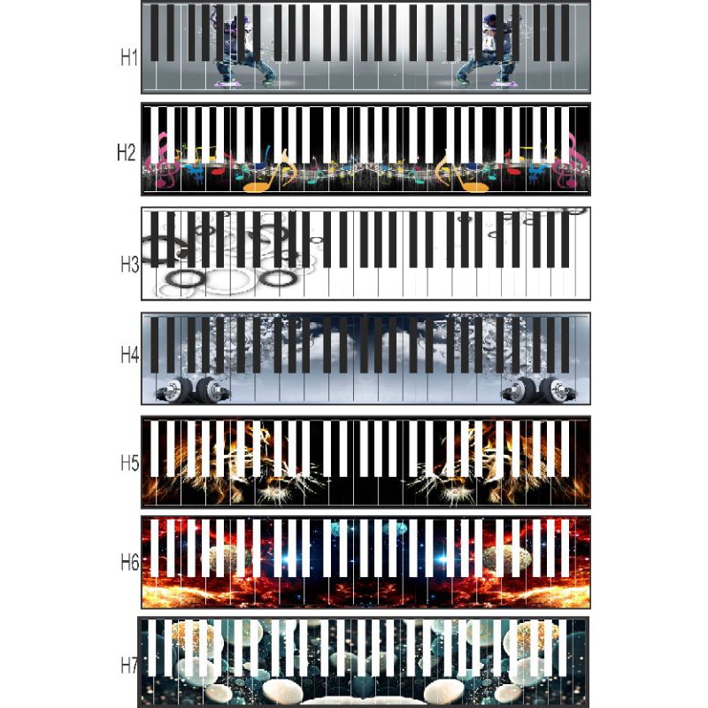 Decal dán phím đàn Organ