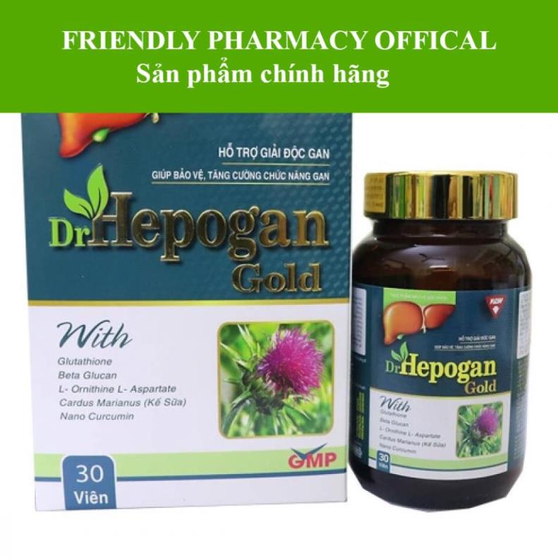DRHEPOGAN GOLD - Hỗ trợ tăng cường chức năng gan, giải độc gan, bảo vệ tế bào gan, hạn chế tổn thương tế bào gan do rượu