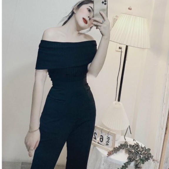 áo trễ vai thun gân 2 màu