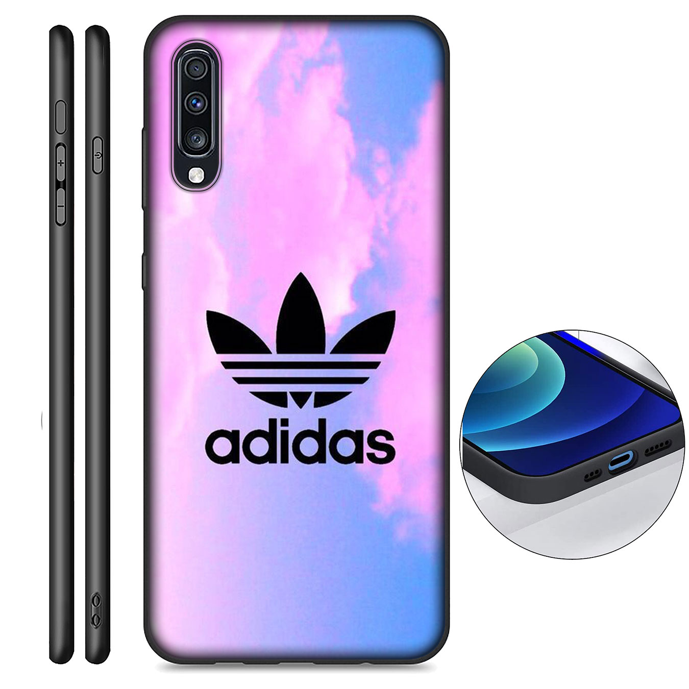 Ốp điện thoại silicon mềm in hình hoa Adidas B37 cho Samsung Galaxy A02S J2 J4 Core J5 J6 Plus J7 Prime j6+ A42 +