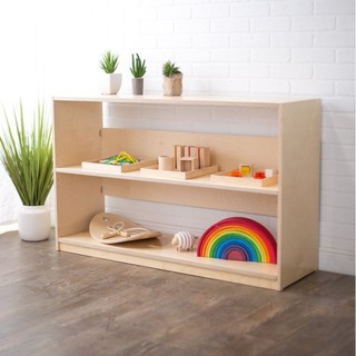Kệ đựng đồ chơi Montessori 2 tầng cao cấp