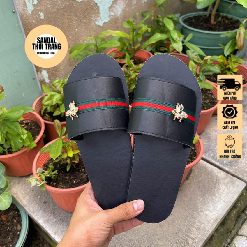 Dép cặp nam nữ, SANDALTHOITRANG Dép sandal nữ quai ngang và Dép nam quai kẹp, [ẢNH THẬT 100%] full size 30-44