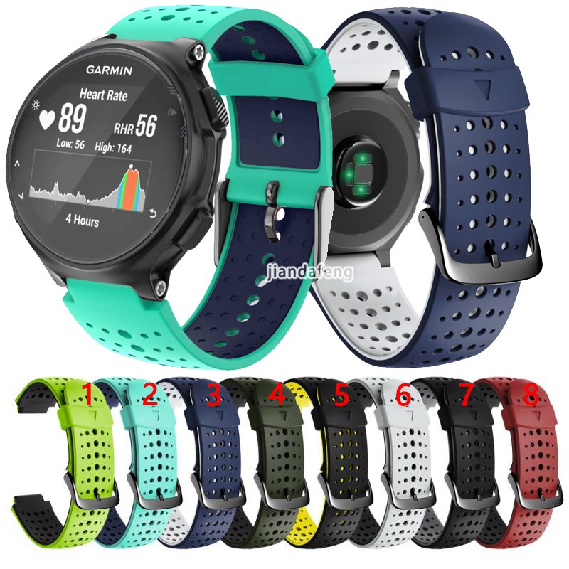 Dây đeo silicon thể thao cho Garmin Forerunne 220 230 235 620 630 735xt.
