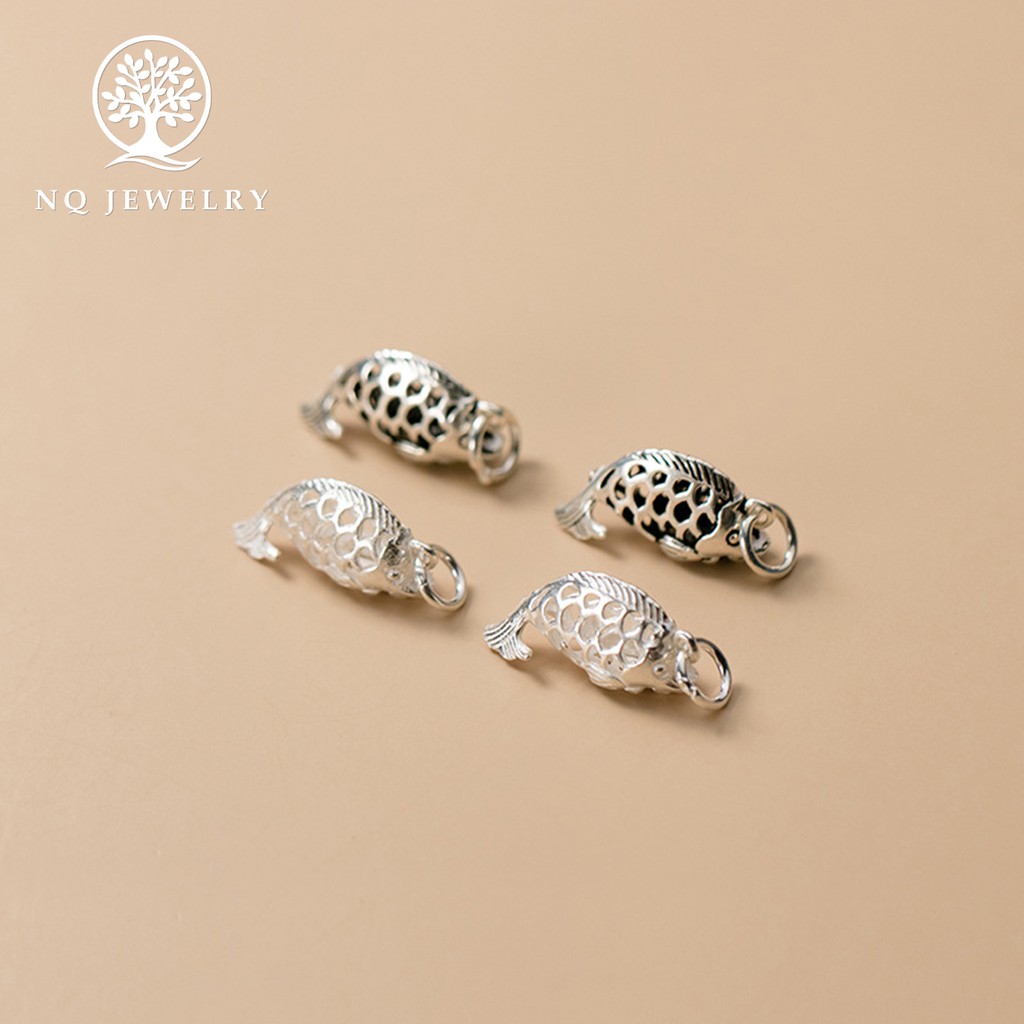Charm bạc con cá treo - NQ Jewelry