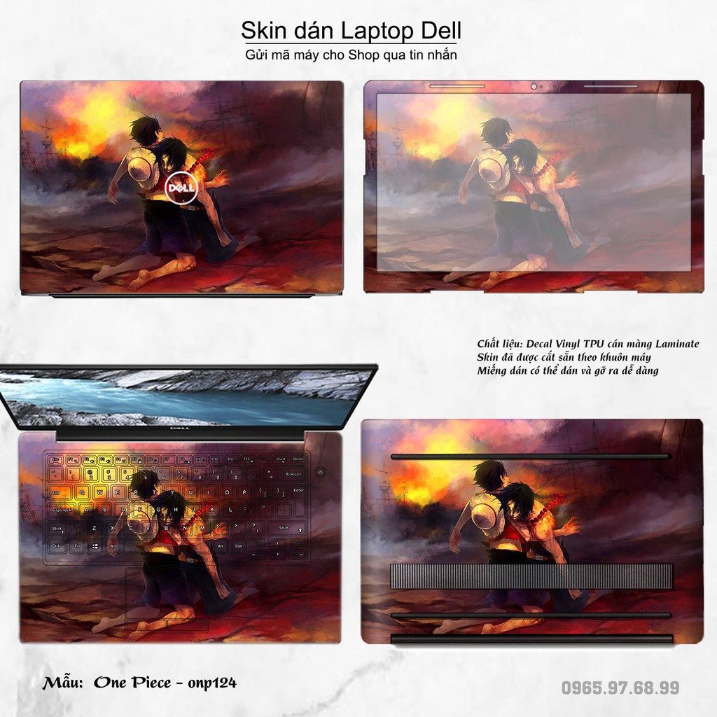 Skin dán Laptop Dell in hình One Piece _nhiều mẫu 14 (inbox mã máy cho Shop)