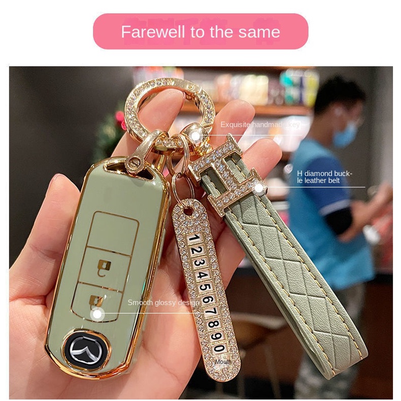 Vỏ bảo vệ chìa khóa xe hơi Mazda cx5 angksela 3 Atz cx4 new horse 3 cx30 cx9 mazda mazda bọc khoá xe ô tô bọc da khoá mazda 3 bọc chìa khoá mazda cx5 móc khoá ô tô mazda 3